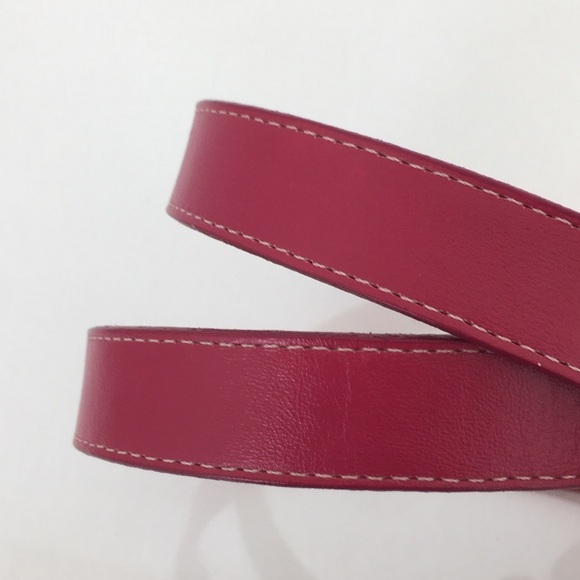 Justin Boots Women’s Pink Leather Statement Belt Size 32 Western Cowgirl Rodeo main image 4
